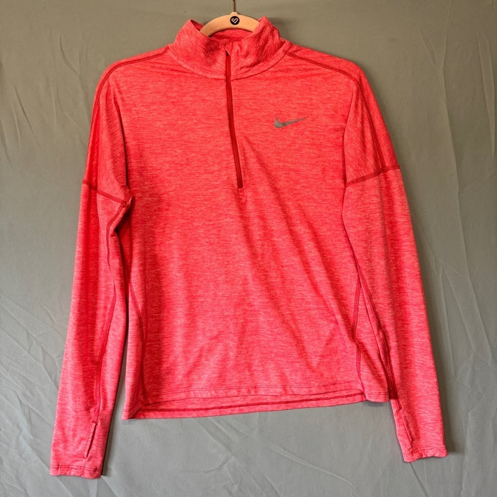 Nike Dri Fit Womens Running 1/4 Zip Pullover Size Small Running Trails Hiking